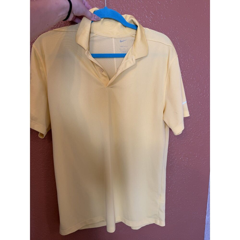 Nike Dri-FIT Men's Short-Sleeve Golf Polo Shirt Medium Yellow